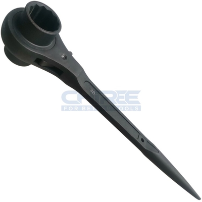 Черный цвет Строительный Spud Ratchets 32 x 36mm 450mm Podger Handle Ratchet Wrench для инструментов для скелетов