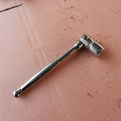 Серебряный хромированный углеродистый сталь покерная ручка Swingover Spanner 23.5mm Bi-hex Socket для Австралии Новая Зеландия